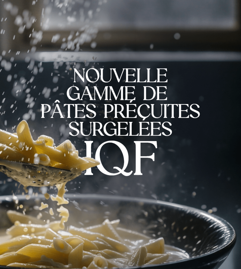 Pâtes précuites surgelées IQF