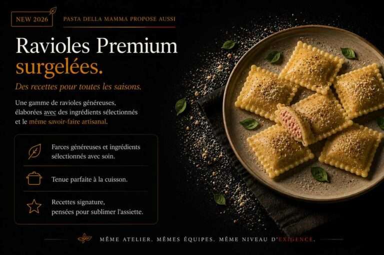ravioles premium surgelées